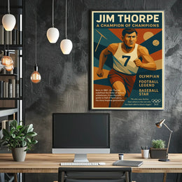Jim Thorpe Legendary Champion Poster