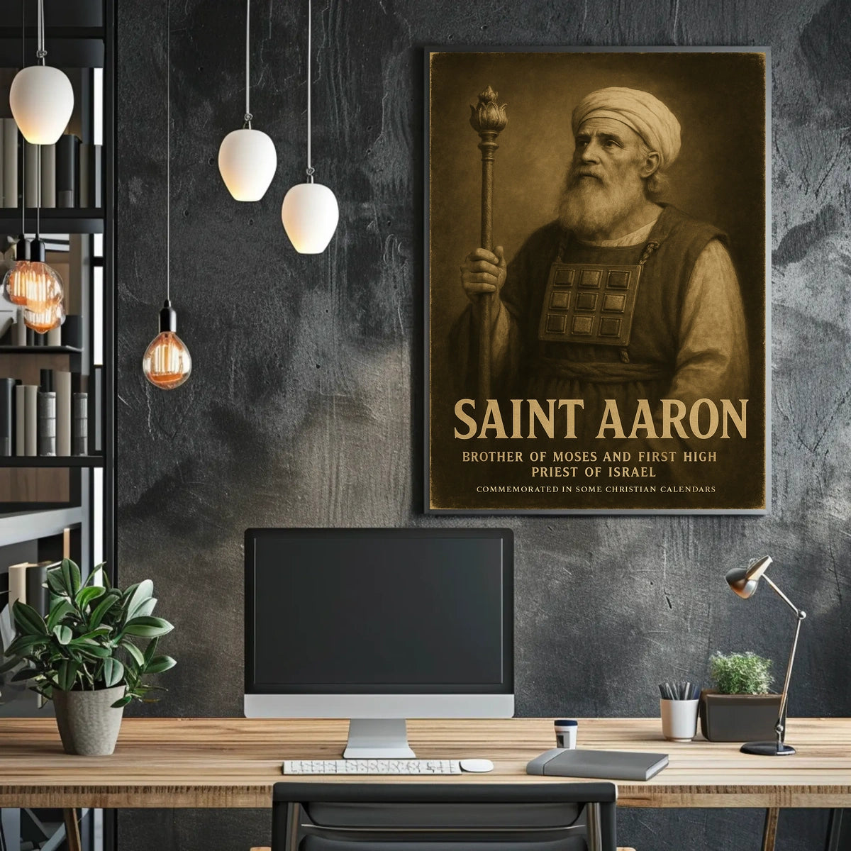 Saint Aaron Brother Of Moses Poster