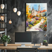 Belarus Nesvizh Castle Gardens Poster