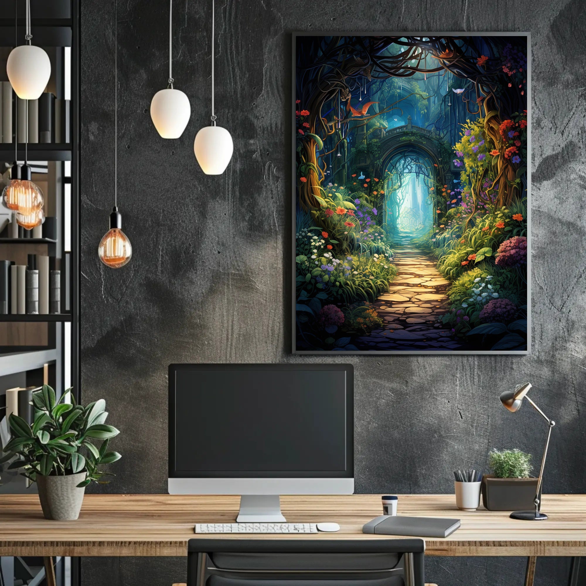 Enchanted Garden Pathway Poster