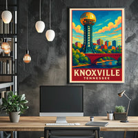 Knoxville, Tennessee A Vibrant Poster