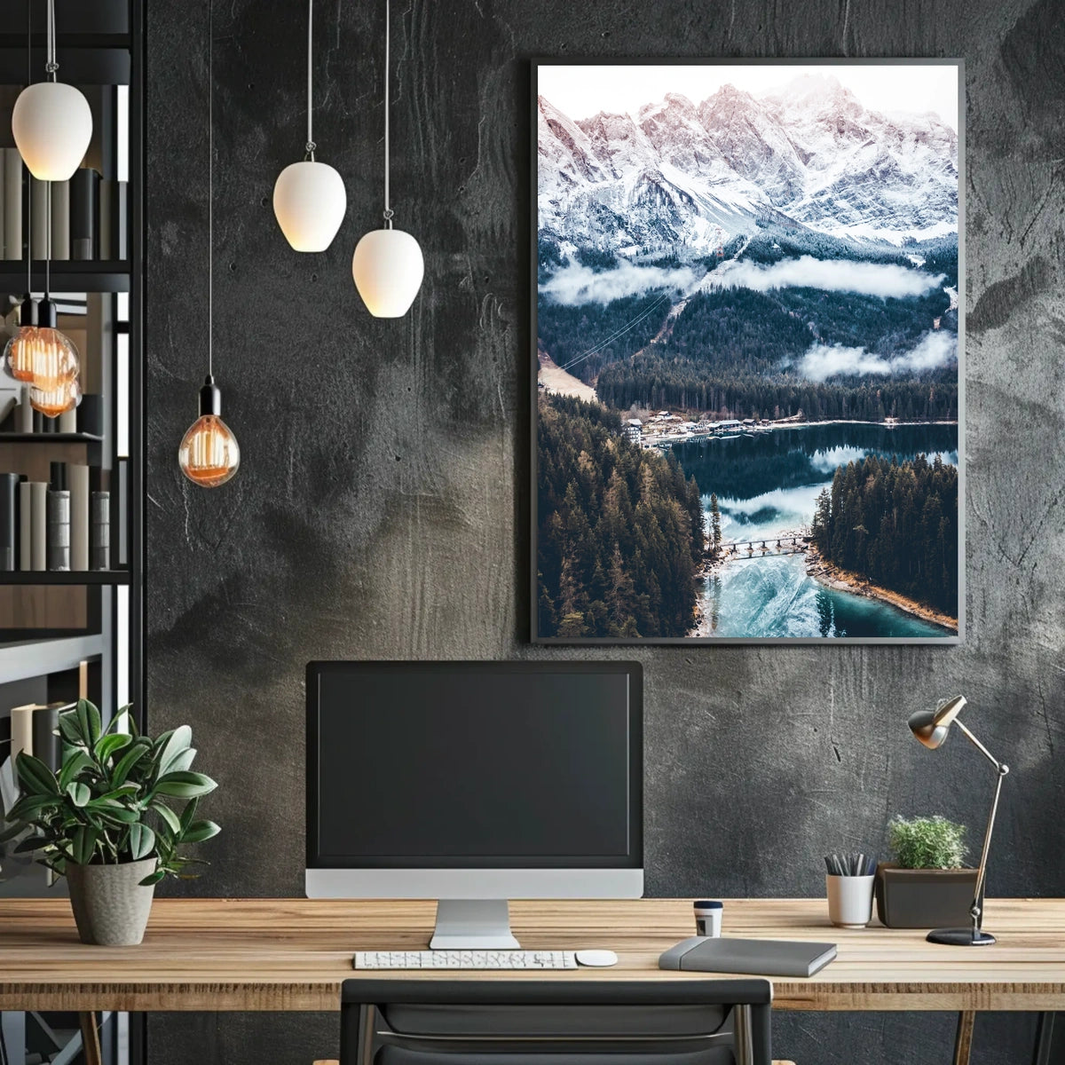 Majestic Mountain Landscape Poster