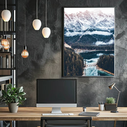 Majestic Mountain Landscape Poster