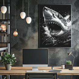 The Ferocious Shark Poster