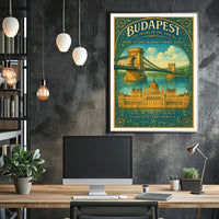 Budapest The Pearl of the Danube Poster