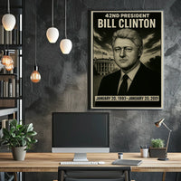 Bill Clinton 42Nd President Poster