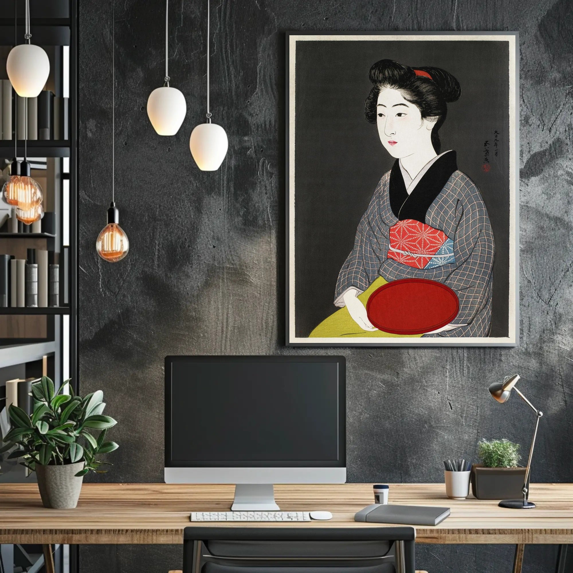 Traditional Japanese Kimono Art Print - Cultural or Heritage Poster