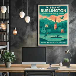 Vibrant Burlington Wall Art Print Decor