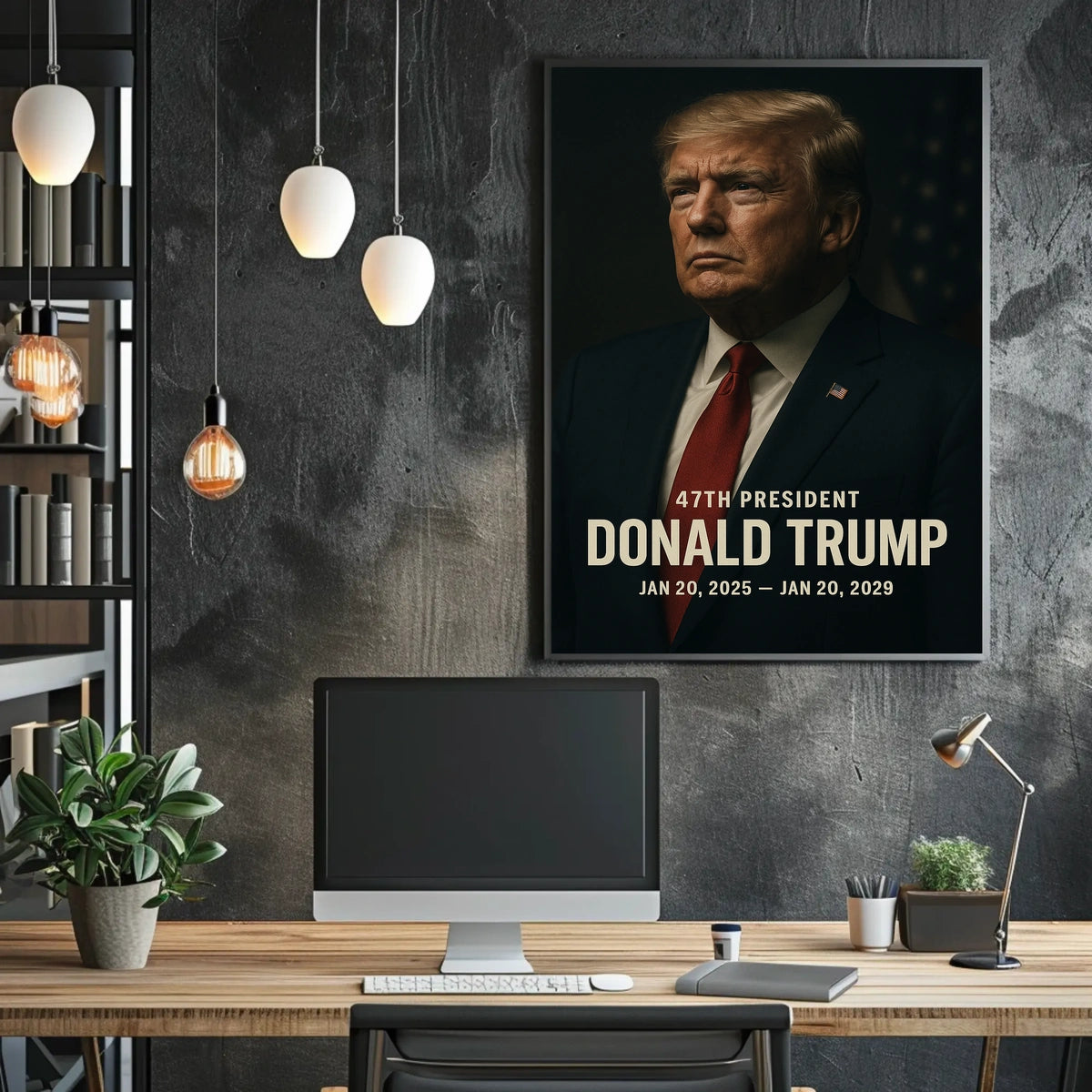 Trump Leadership Patriotic Cinematic Poster