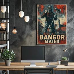 Bangor, Maine Lumberjack Tribute Poster