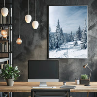 Serene Winter Forest Scene: National Park Poster