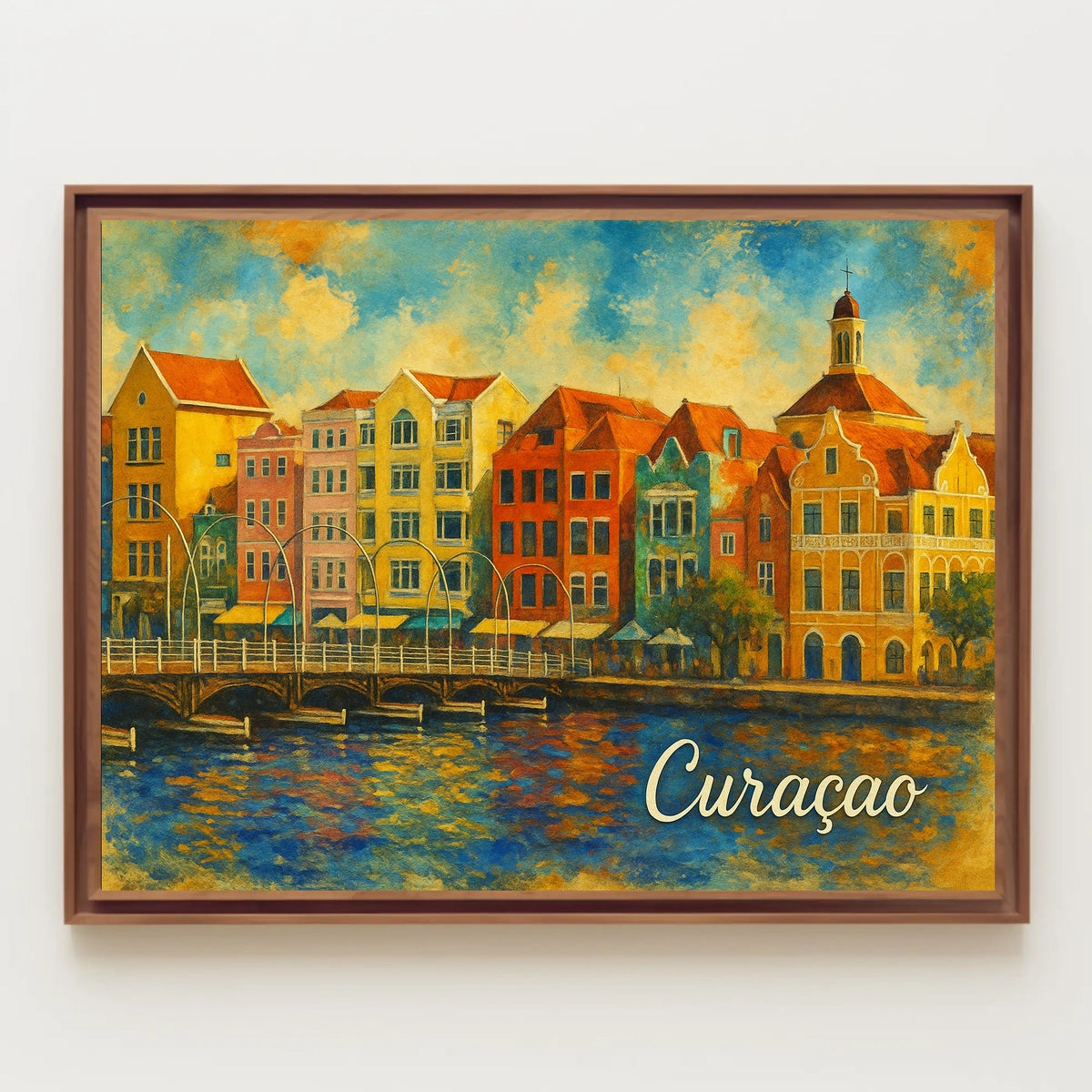Colorful Curaçao Poster
