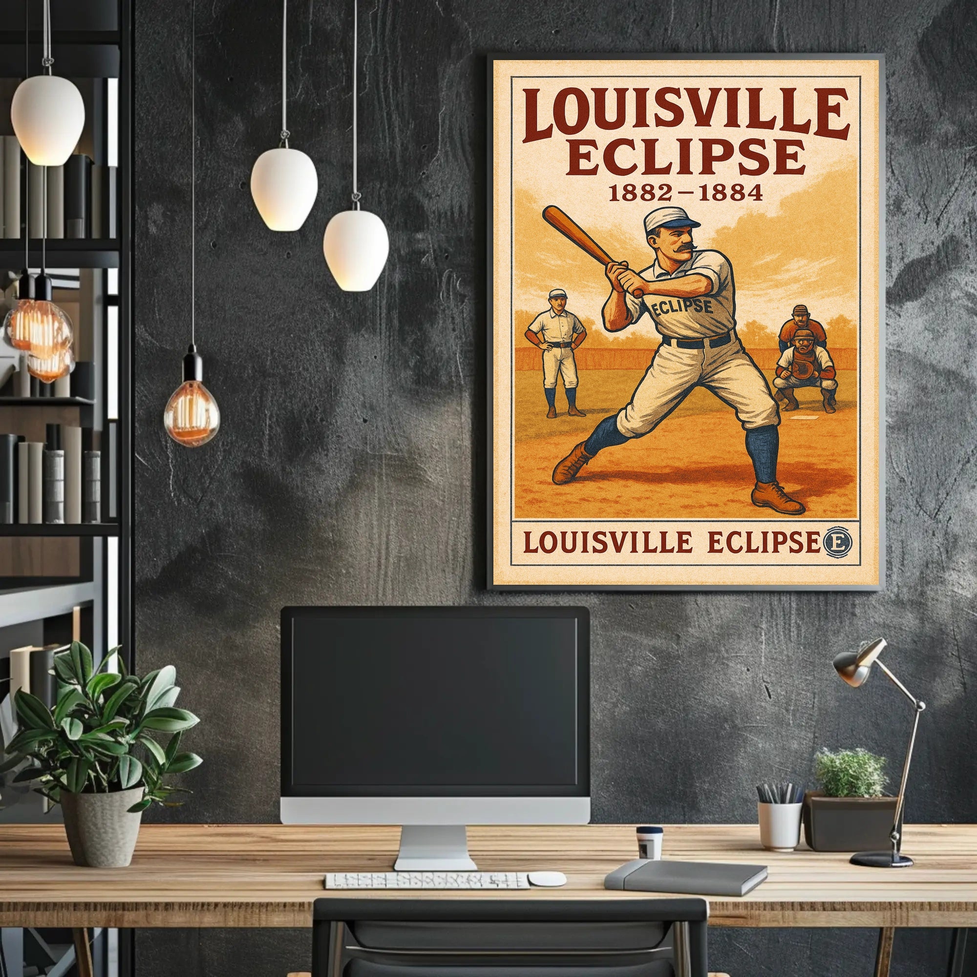 Louisville Eclipse Baseball Poster PosterGoat