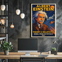 Einstein Relativity Vintage Scholar Poster