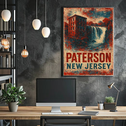 Paterson Heritage Travel Typography Collector Poster