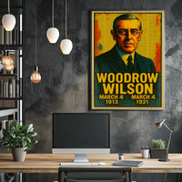 Vintage Leadership Portrait Art Deco Collectors Poster