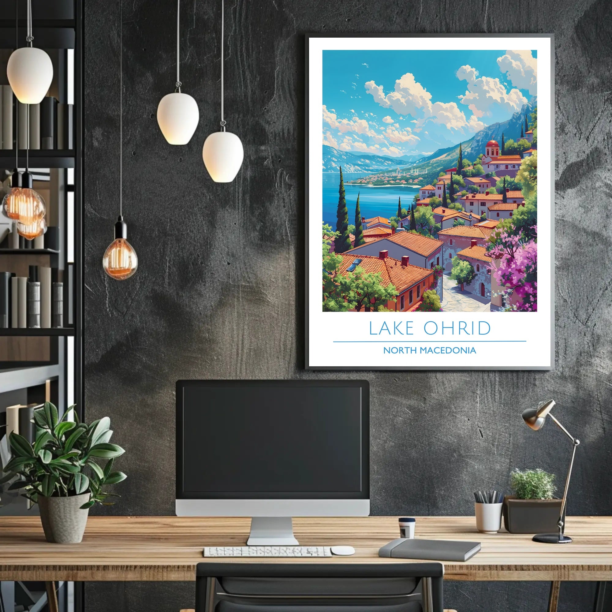 Lake Ohrid, North Macedonia Poster