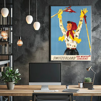 Switzerland For Winter Sunshine Poster