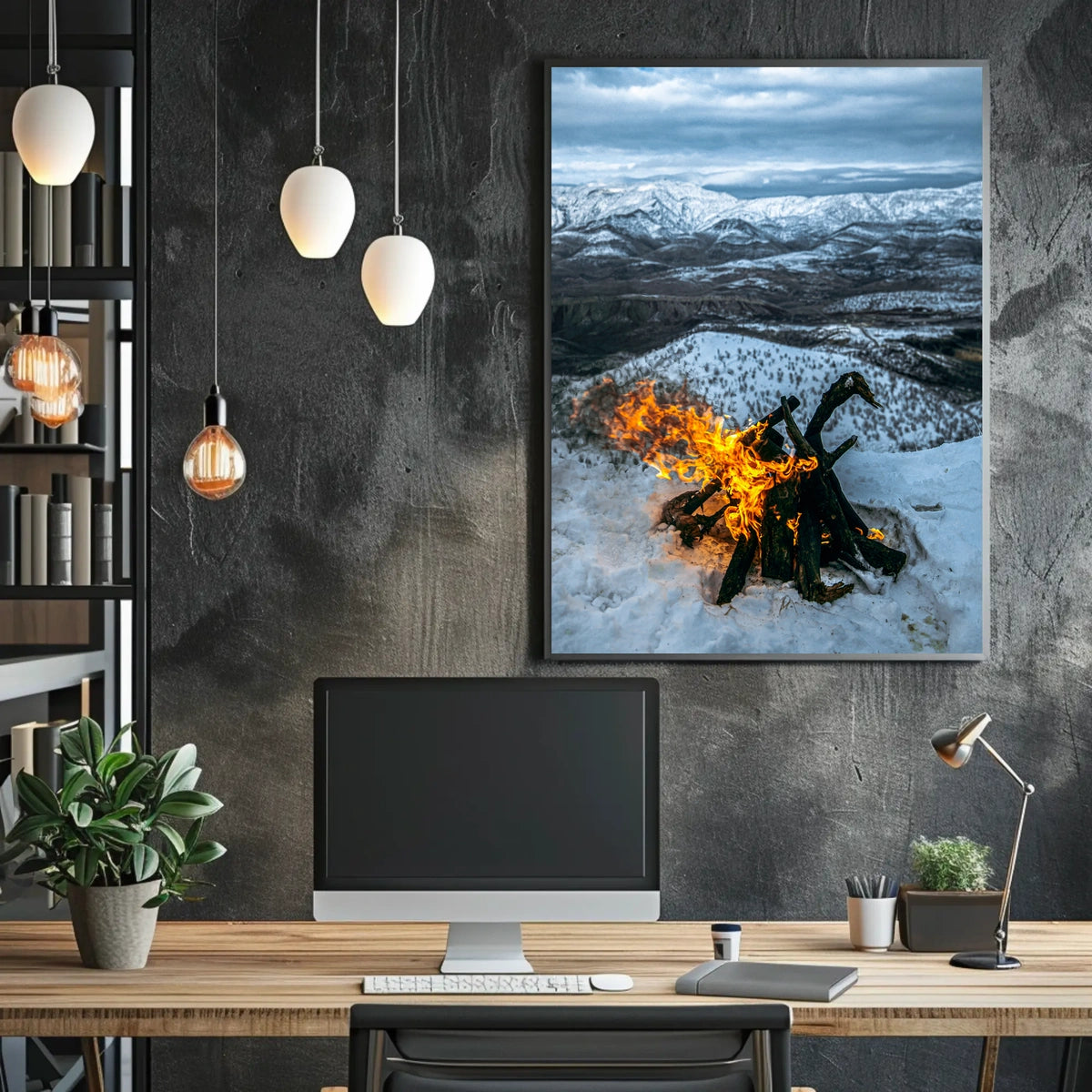 Festive Ornament In Nature Poster