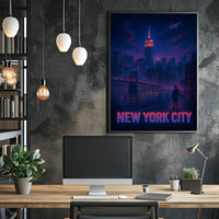 New York City Nightscape Poster