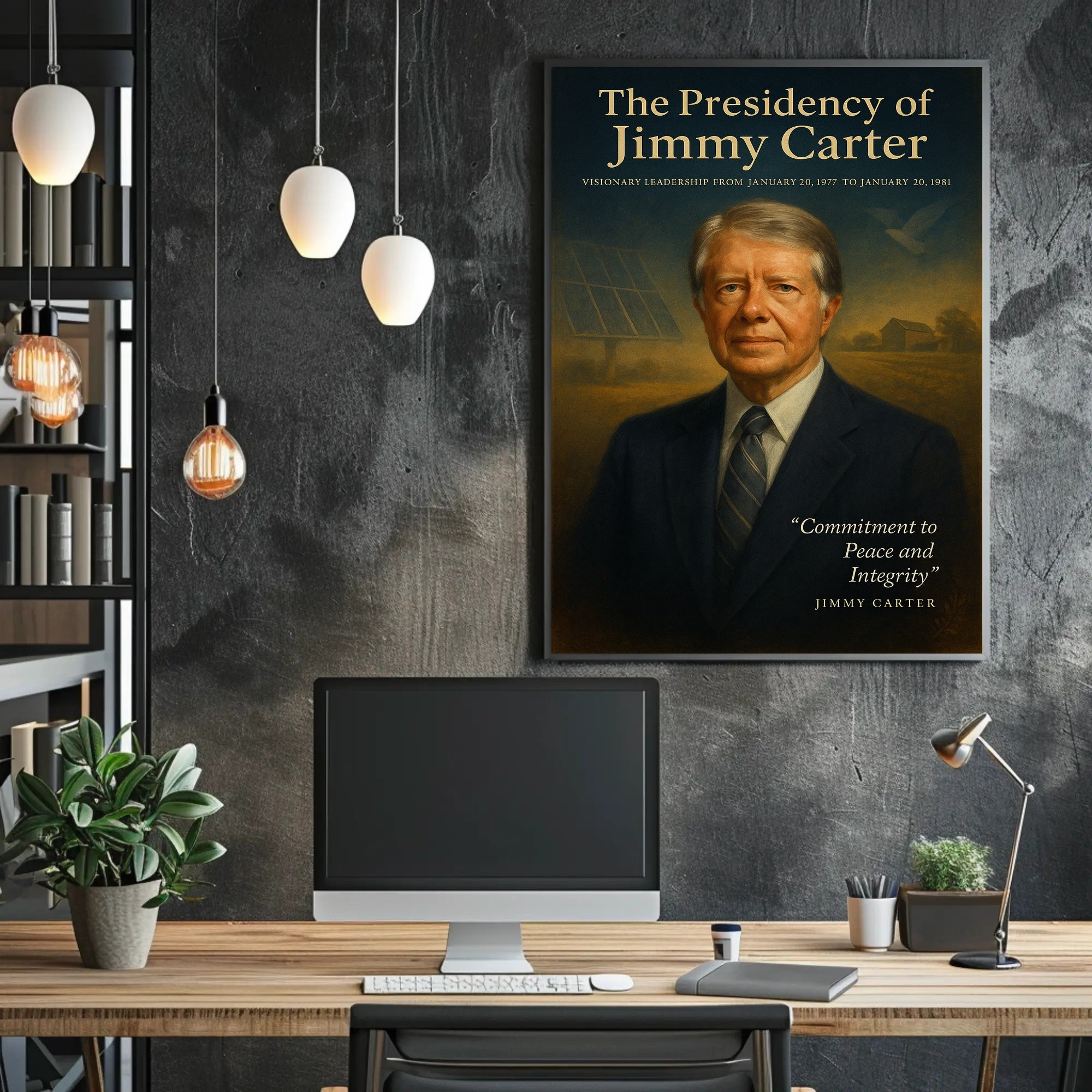 Jimmy Carter Visionary Leadership Poster