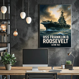 USS Franklin D. Roosevelt (CVB-42) Poster PosterGoat