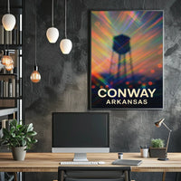 Conway Arkansas Scenic Minimalist Wanderlust Poster