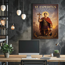 St. Expeditus The Patron of Urgency Poster PosterGoat