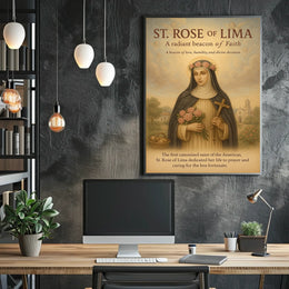 St. Rose Of Lima A Radiant Beacon Of Poster