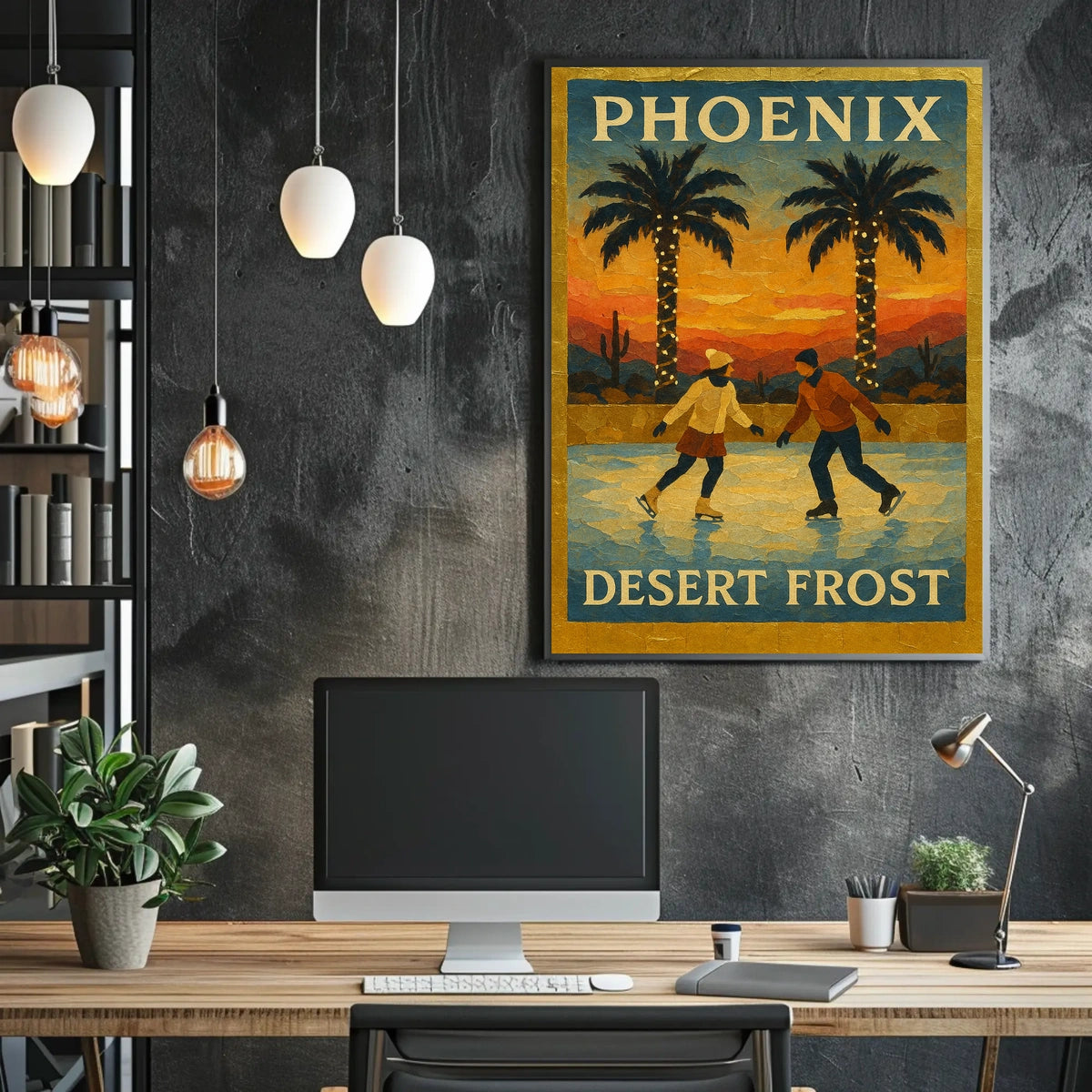 Phoenix Desert Frost Poster