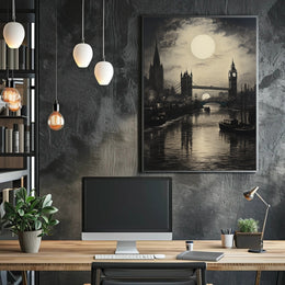 Moonlit London Poster