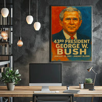 Donald Trump Resolute Oval Office Patriotic Poster