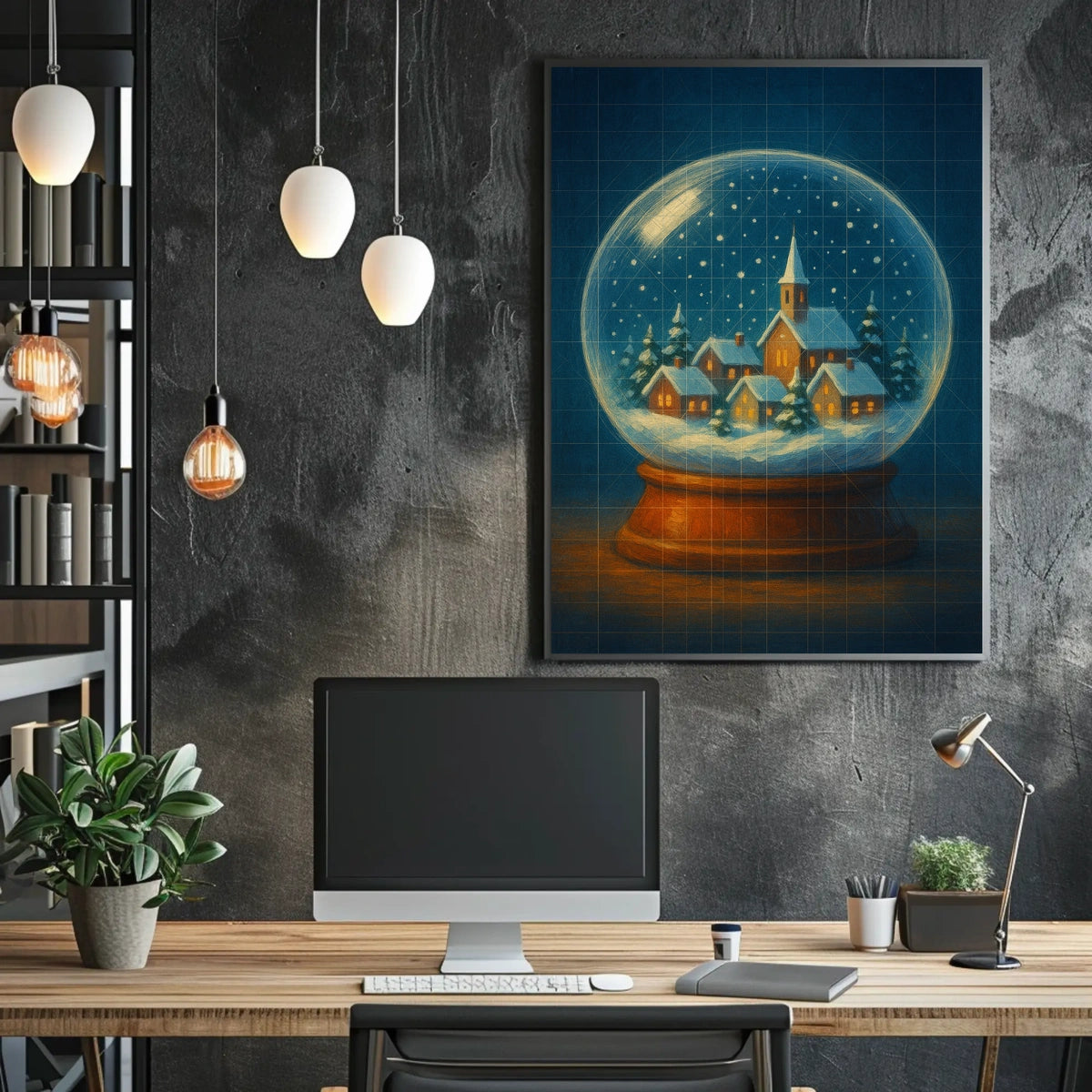 Winter Wonderland In A Snow Globe Poster