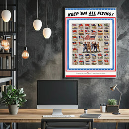 KEEP 'EM ALL FLYING WWII Poster