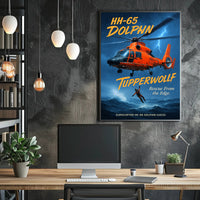 HH-65 Dolphin Rescue From the Edge Poster PosterGoat