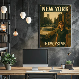 New York City A Vintage Glimpse Poster