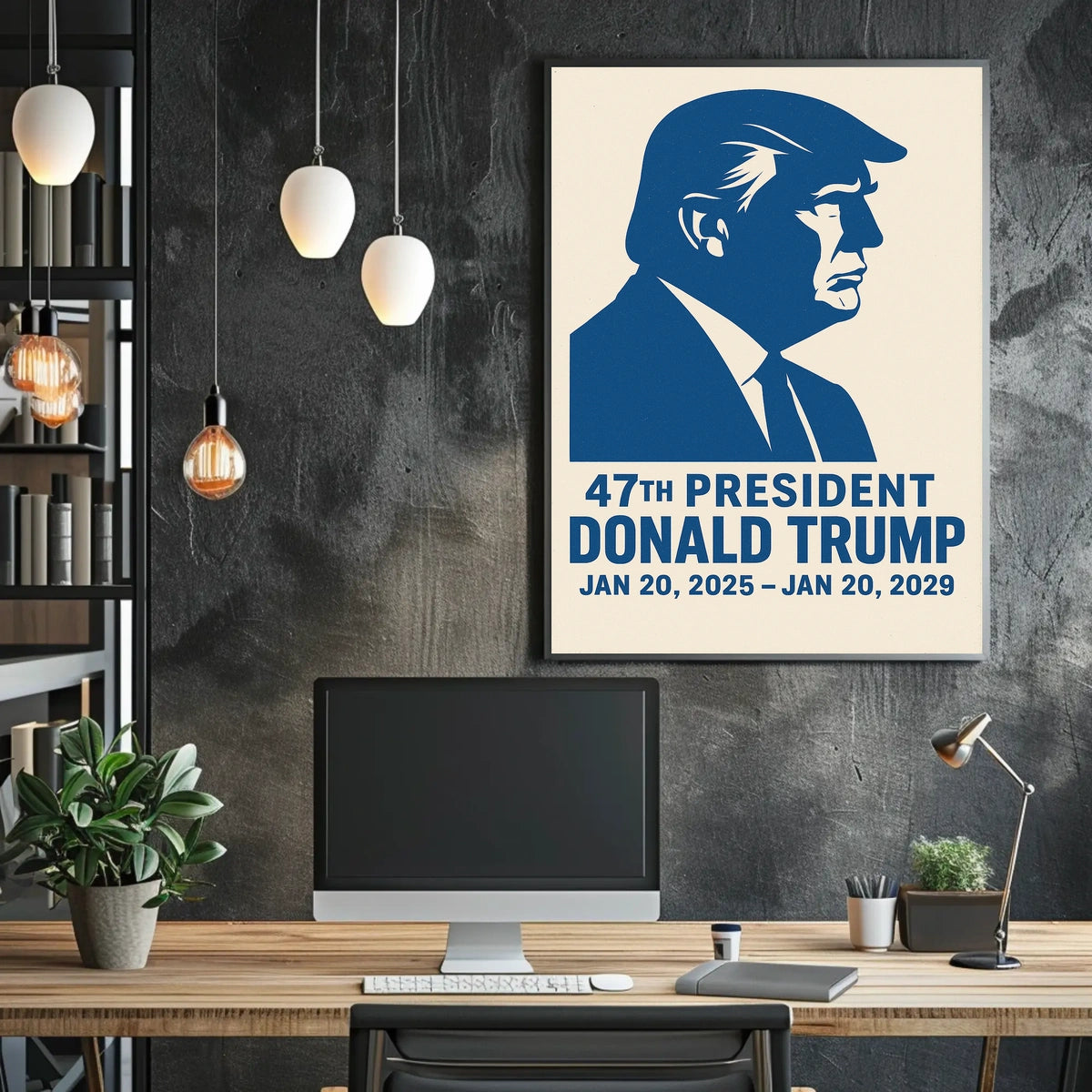 Donald Trump A Vision in Red, White, and Blue Poster
