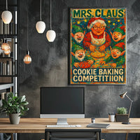 Mrs. Claus Cookie Baking Competition Poster