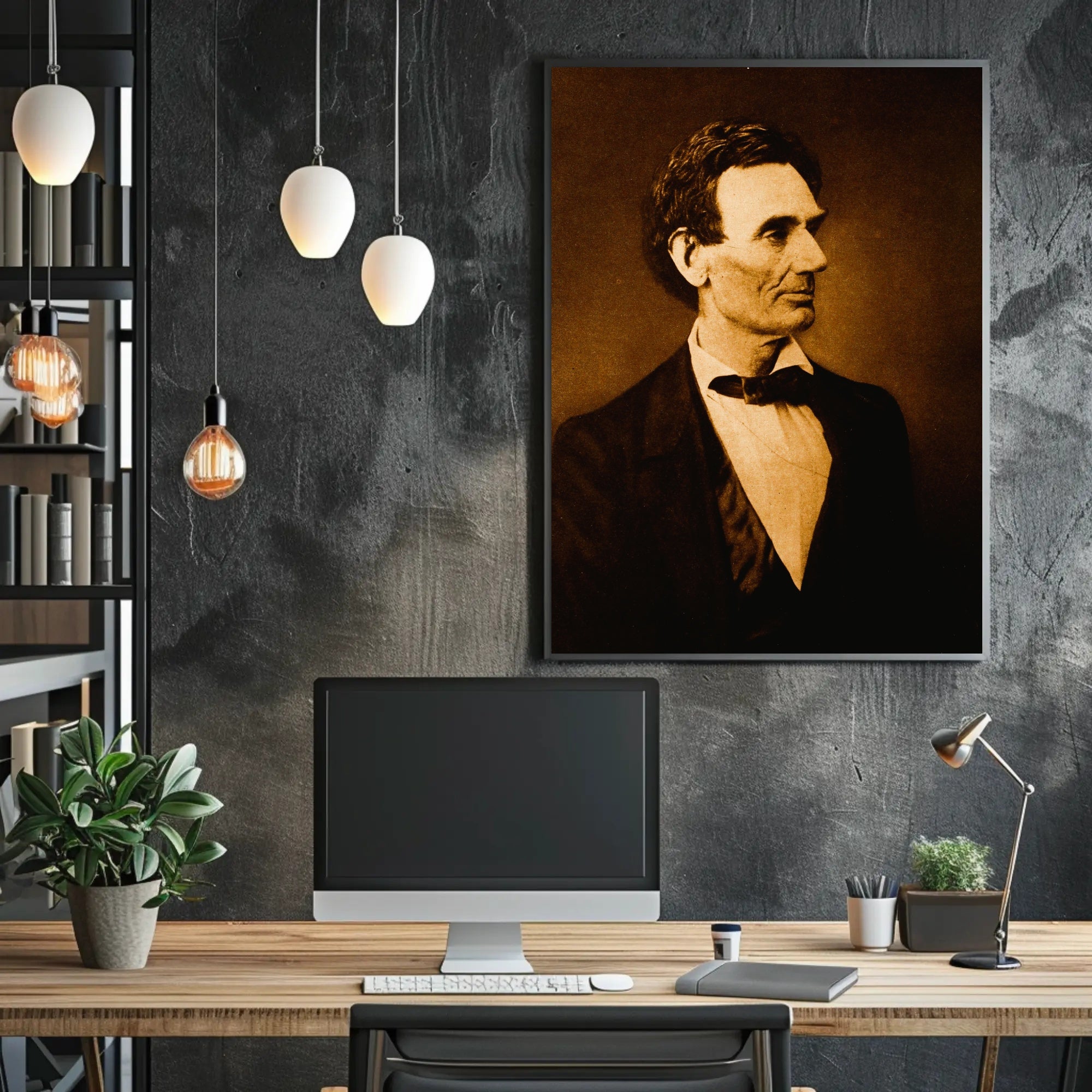 Abraham Lincoln Civil War Military Camp Visit Poster PosterGoat