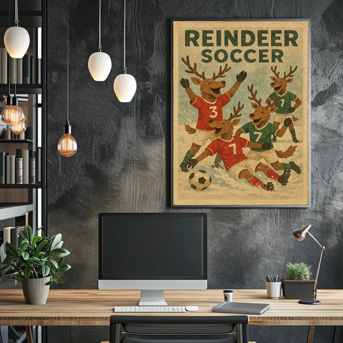 Reindeer Soccer Extravaganza Poster