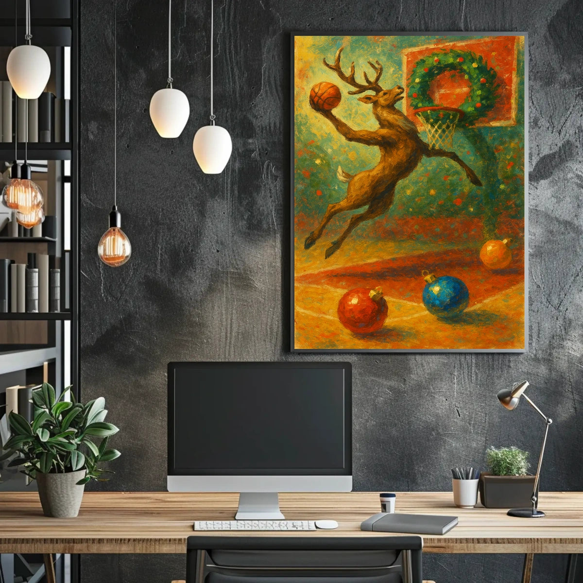 Holiday Hoops Poster