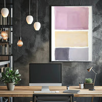 Abstract Color Blocks Modern Wall Art Print