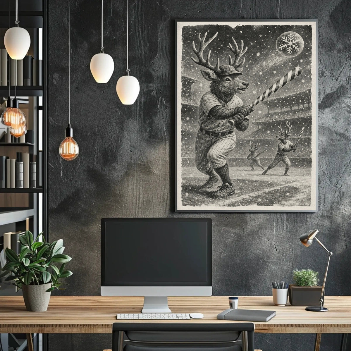 Winter Baseball Fantasy Poster