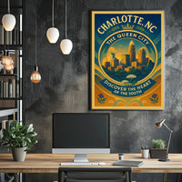 Charlotte, NC The Queen City Poster