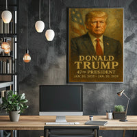 Presidential Resolve Trump Patriotic Cinematic Poster
