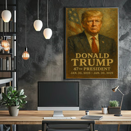 Presidential Resolve Trump Patriotic Cinematic Poster