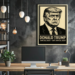 Trump Presidency Scenic Retro Patriotic Collector Poster