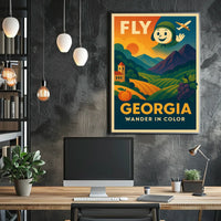 Fly Georgia Wander In Color Poster