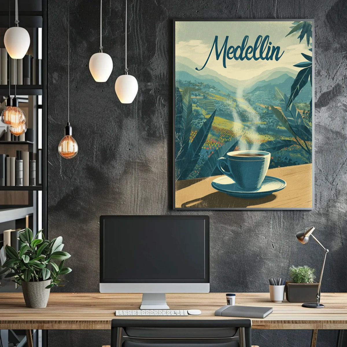 Medellin Coffee Experience Poster