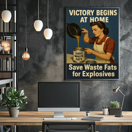 Victory Begins at Home Poster